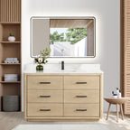 Porto Bath Vanity with White Quartz Stone Top without Mirror
