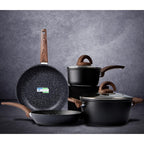 Pots and Pans Set Non Stick, Ceramic Cookware Set with Pattern, Induction Kitchen Cooking Sets w/Frying Pans,Casserole with Lids