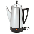 Presto Stainless Steel Coffee Maker, 12 Cup Robust Percolator Coffee, Silver - 2.79