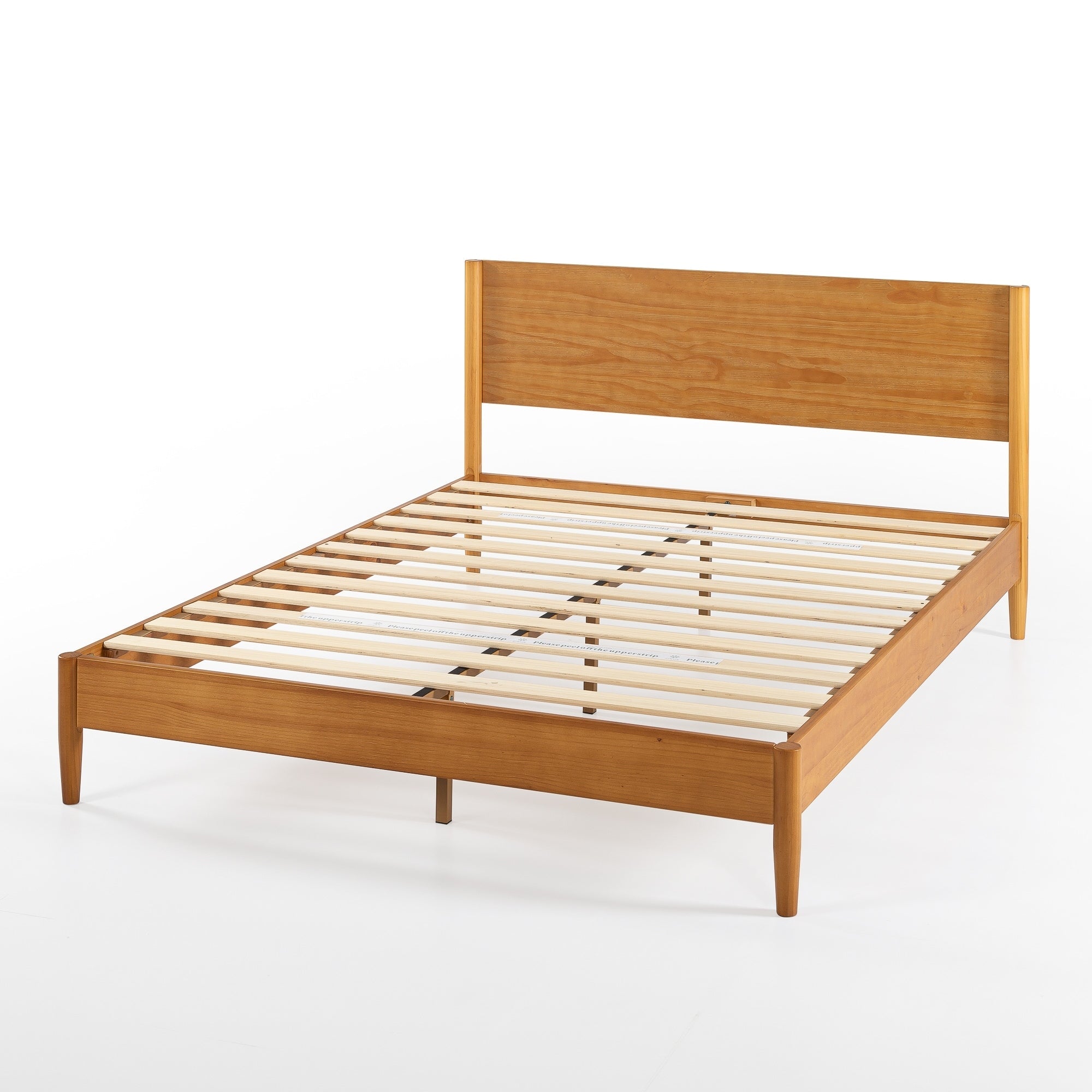 Priage by ZINUS Mid Century Wood Platform Bed Frame