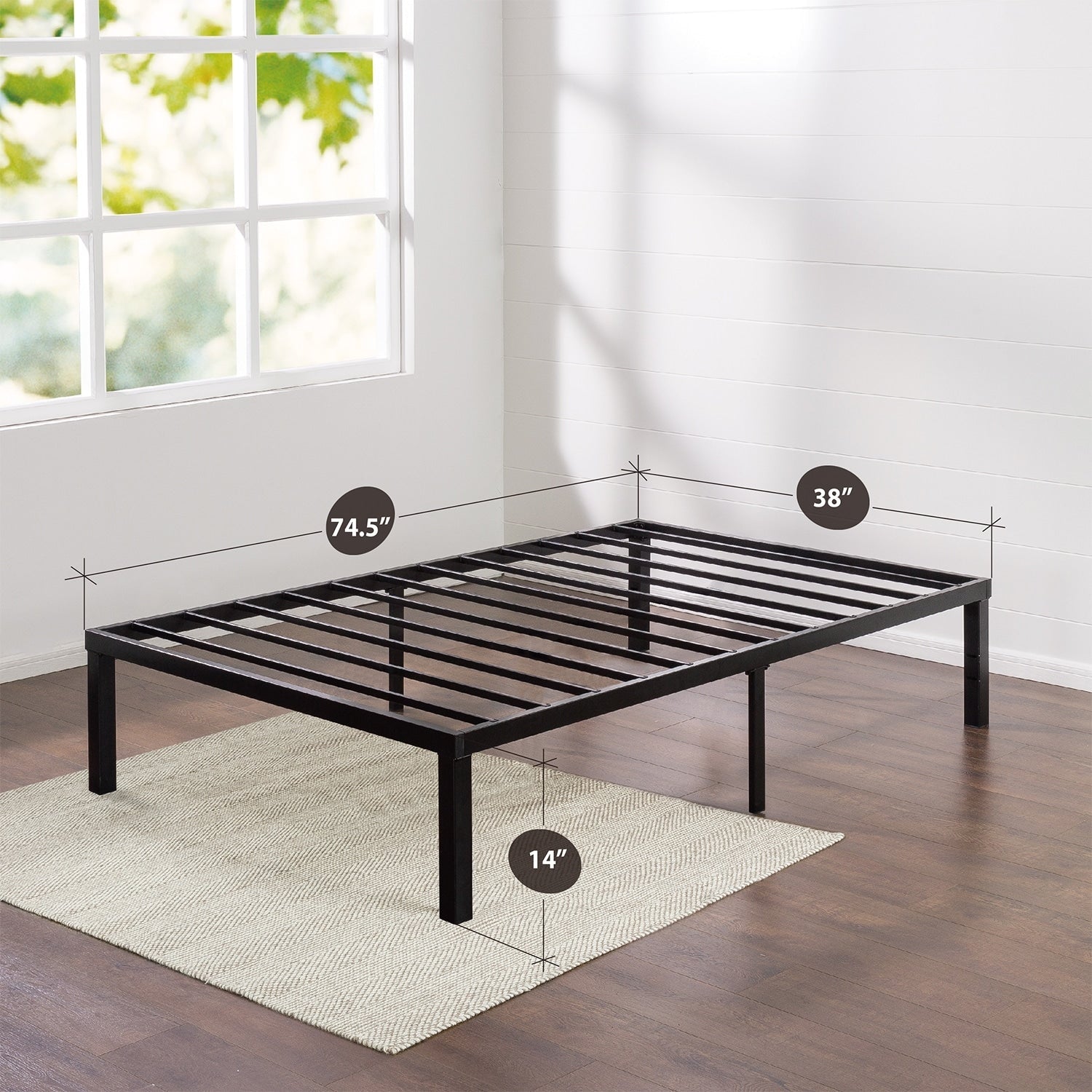 Priage by Zinus Quick Lock Metal Platform Bed Frame