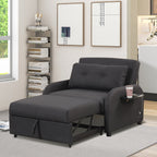 Pull Out Sofa Sleeper 3 in 1 with 2 Wing Table