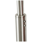 Q-Max 81 Steel Adjustable Arching Floor Lamp With Extra Large Shade and Marble Base