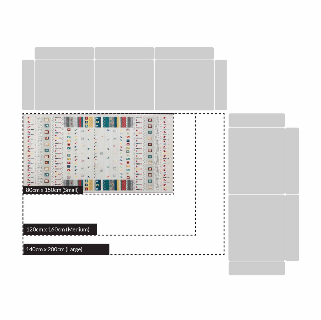 Cherokee Printed Rug 140 x 200 cm