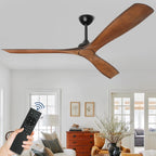 Remote Ceiling Fan with Lights Flush Mount