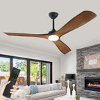 Remote Ceiling Fan with Lights Flush Mount