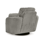 Rikki Swivel Glider Manual Recliner Chair, Gray Corduroy, 2 Pillows