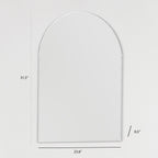 Rita Arch Modern Frameless Bathroom Vanity Mirror