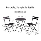 Round 2 Person - 23.6 Long Bistro Set