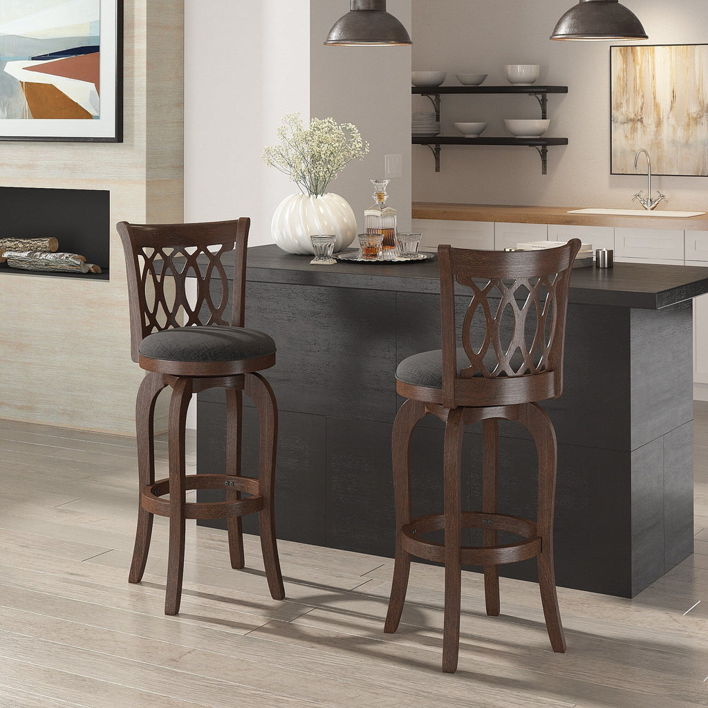 Rovinj Scroll Back Swivel Bar Stool