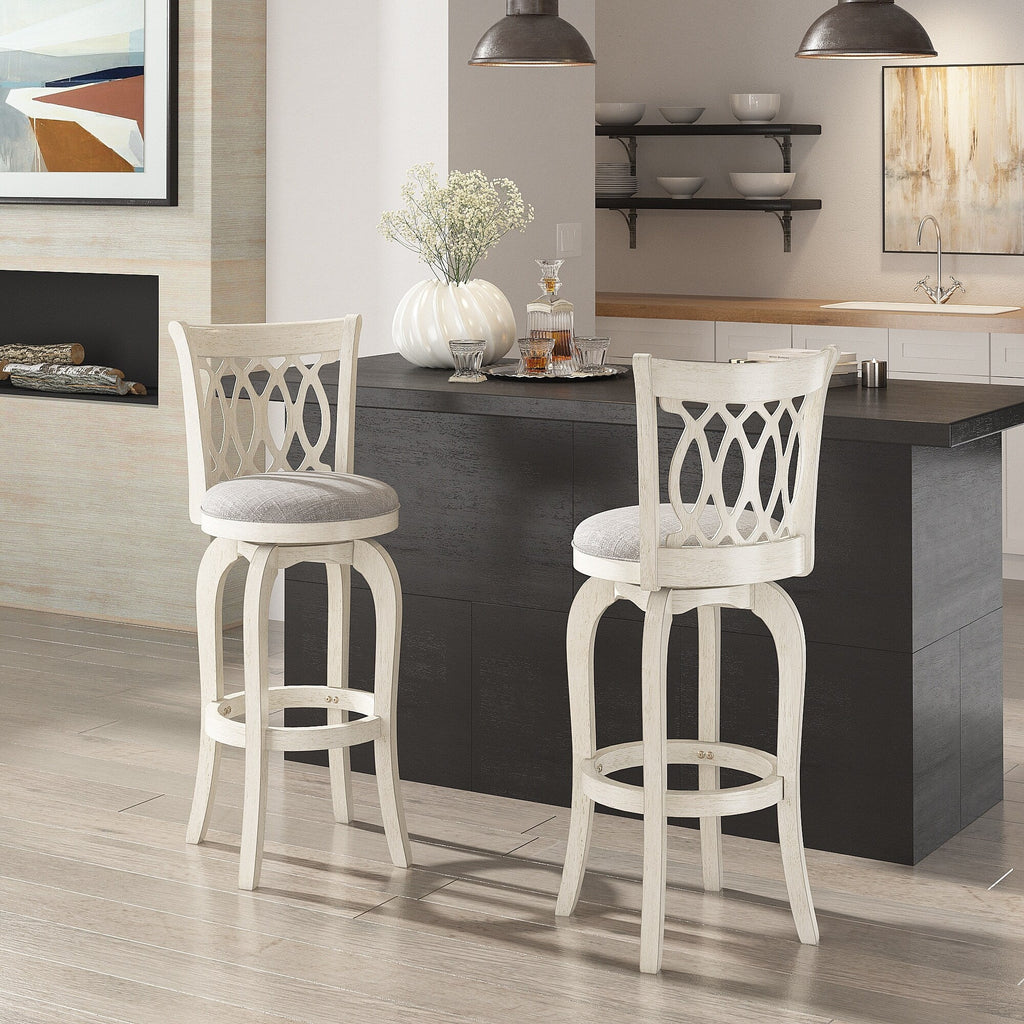 Rovinj Scroll Back Swivel Bar Stool