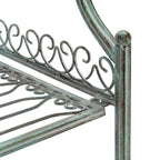 SAFAVIEH Bryn Victorian Wrought Iron 4-Tier Outdoor Bakers Rack - 25 In. W x 15 In. D x 63 In. H - 25W x 15D x 63H