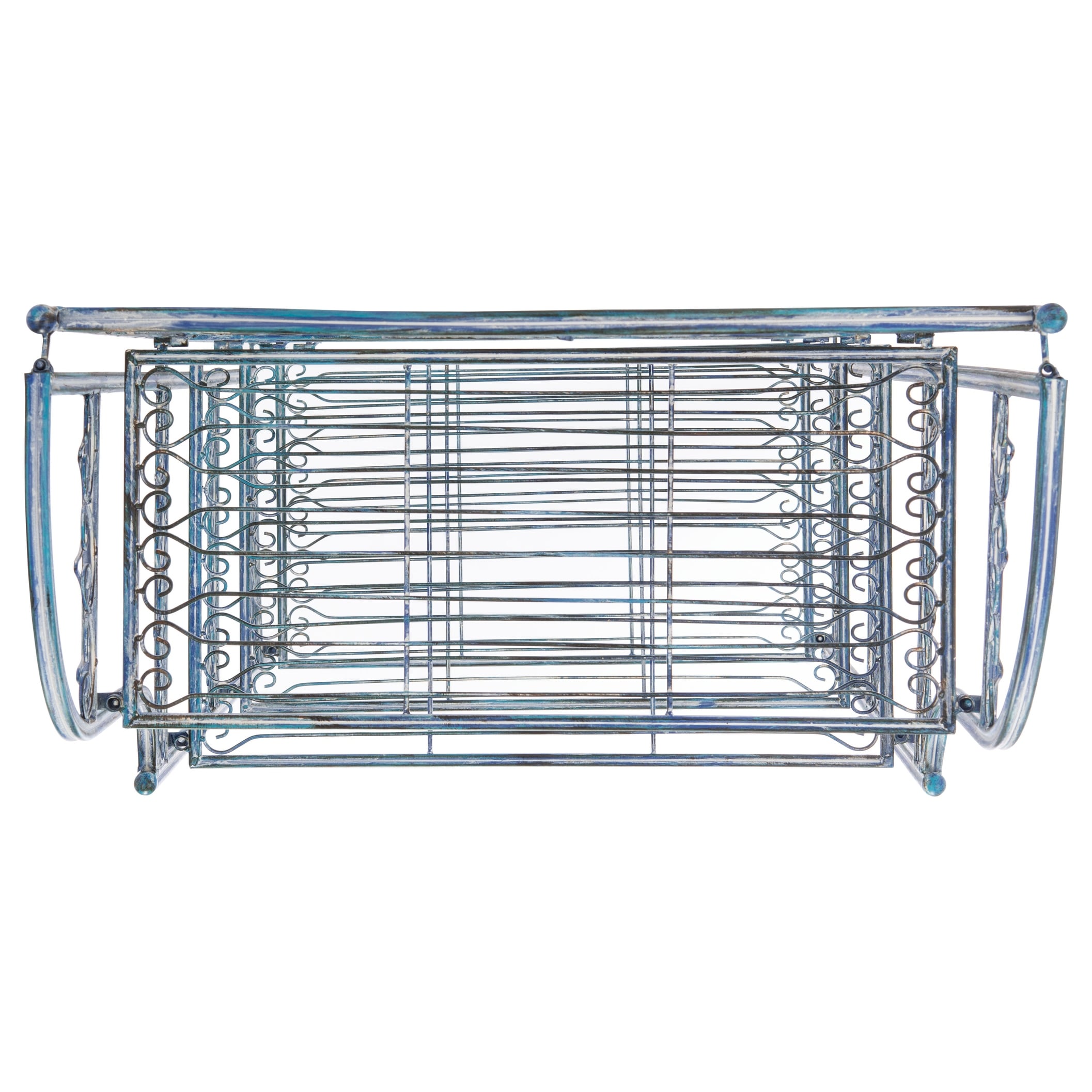 SAFAVIEH Bryn Victorian Wrought Iron 4-Tier Outdoor Bakers Rack - 25 In. W x 15 In. D x 63 In. H - 25W x 15D x 63H