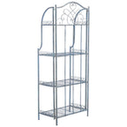 SAFAVIEH Bryn Victorian Wrought Iron 4-Tier Outdoor Bakers Rack - 25 In. W x 15 In. D x 63 In. H - 25W x 15D x 63H