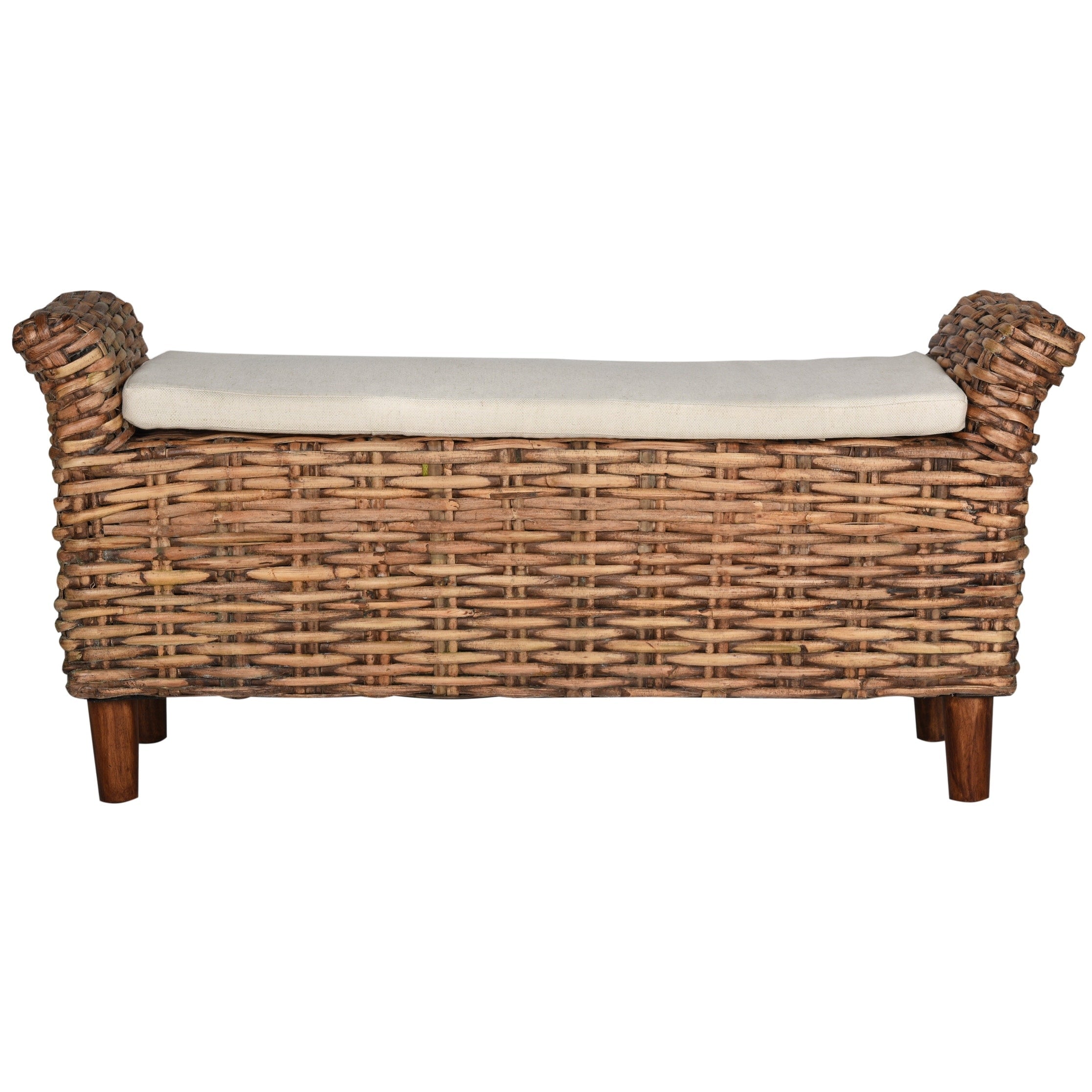 SAFAVIEH Danna Brown Bench - 43.9 x 14.8 x 21.1 - 44W x 15D x 21H