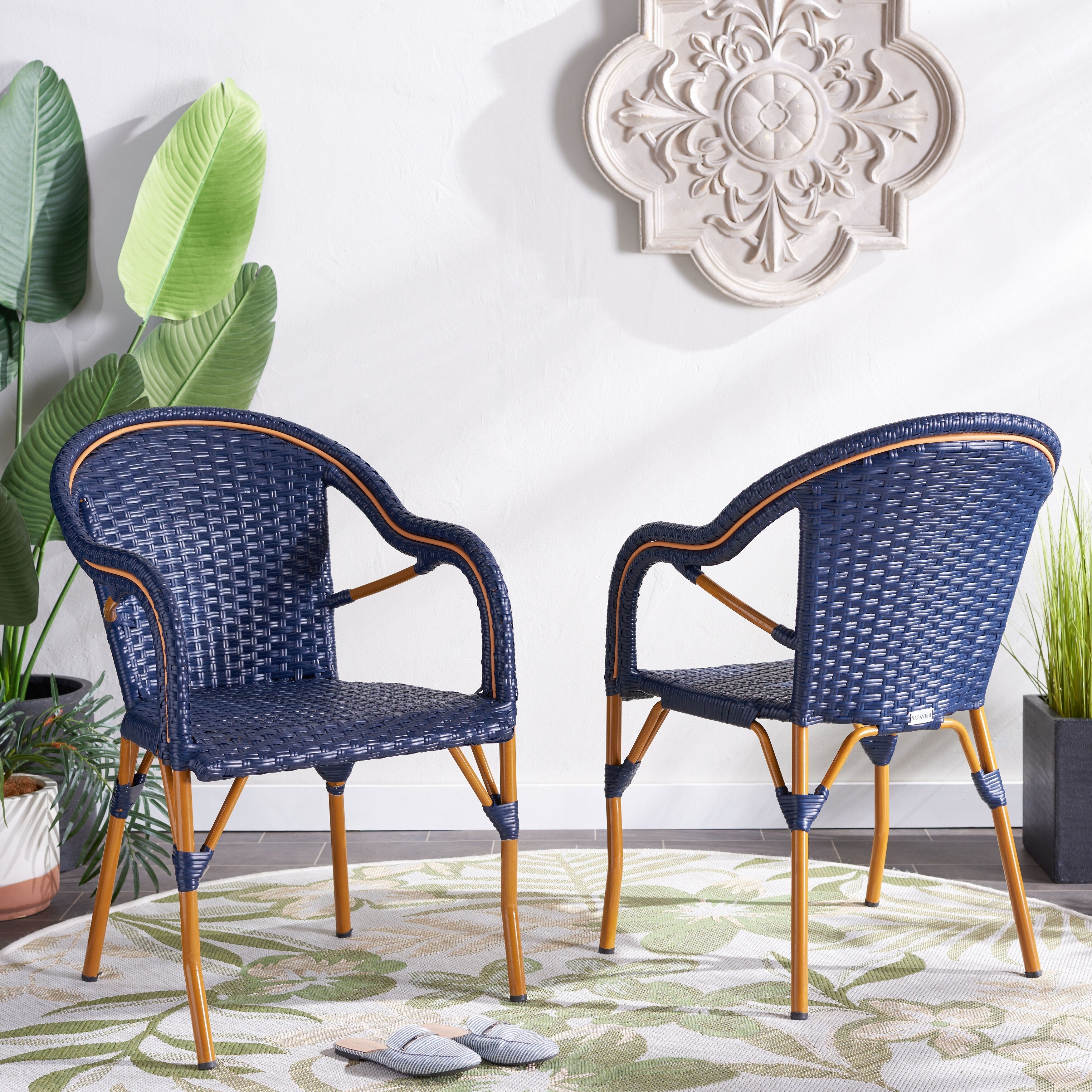 SAFAVIEH Doreth Arm Chair (Set of 2) - 23Wx36Dx25H