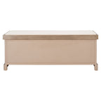 SAFAVIEH Fiorello 3-Drawer with Cushion Storage Bench - 47.3 W x 15 L x 19 H - 47Wx15Dx19H