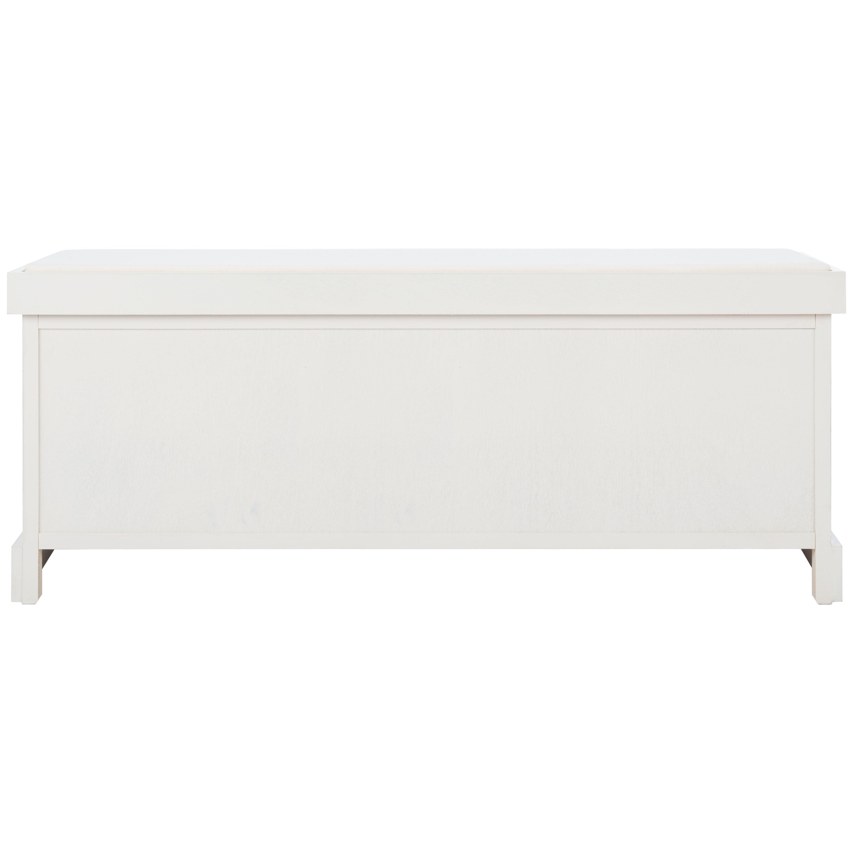 SAFAVIEH Fiorello 3-Drawer with Cushion Storage Bench - 47.3 W x 15 L x 19 H - 47Wx15Dx19H