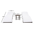 SAFAVIEH Outdoor Blaguna 3-Piece Sun Lounger Set - 83Wx20Dx24H