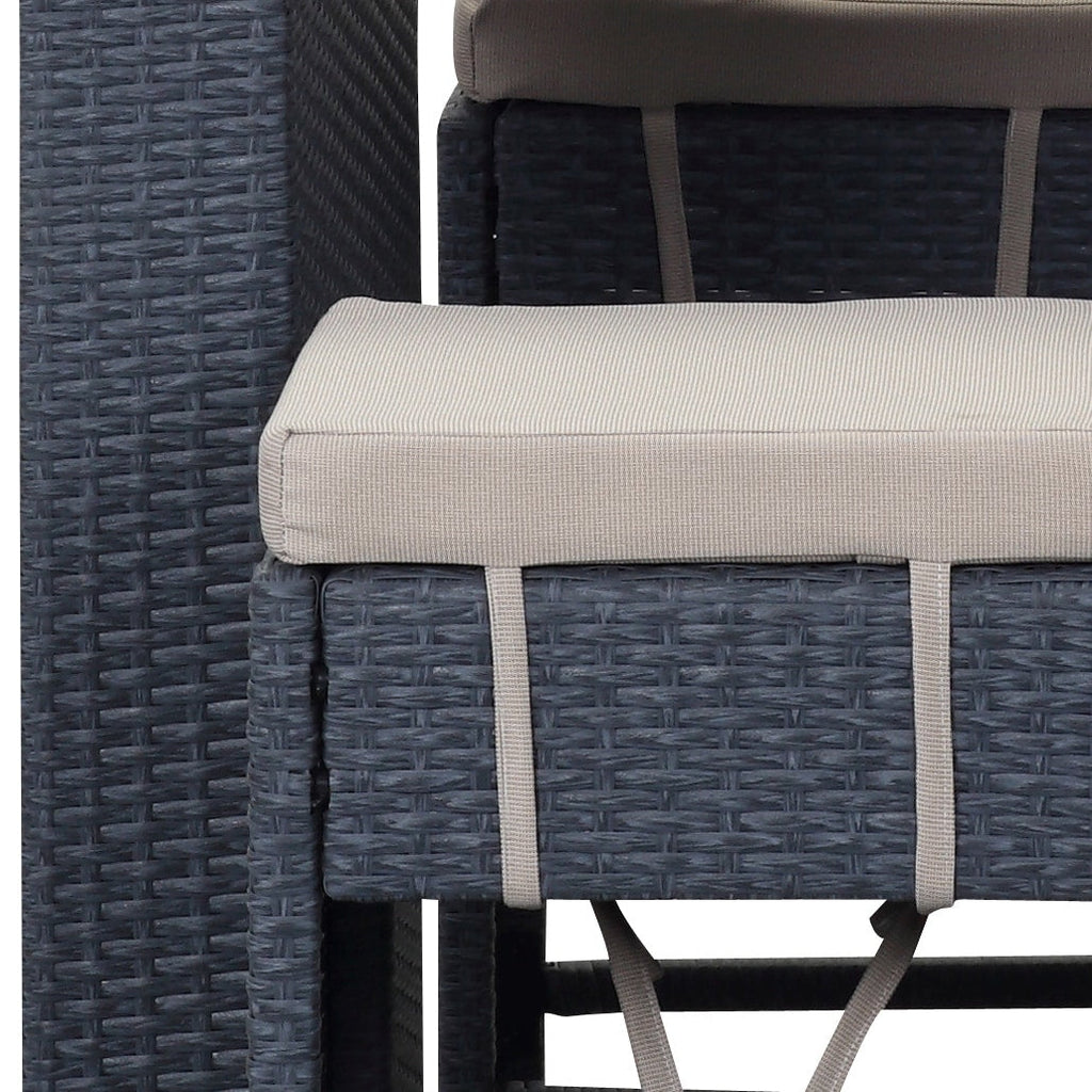 SAFAVIEH Outdoor Euda Bar Set (7-Piece) - 29Wx59Dx42H