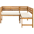 SAFAVIEH Outdoor Kenna 3-Piece Balcony Corner Lounge Set - 39Wx19Dx33H