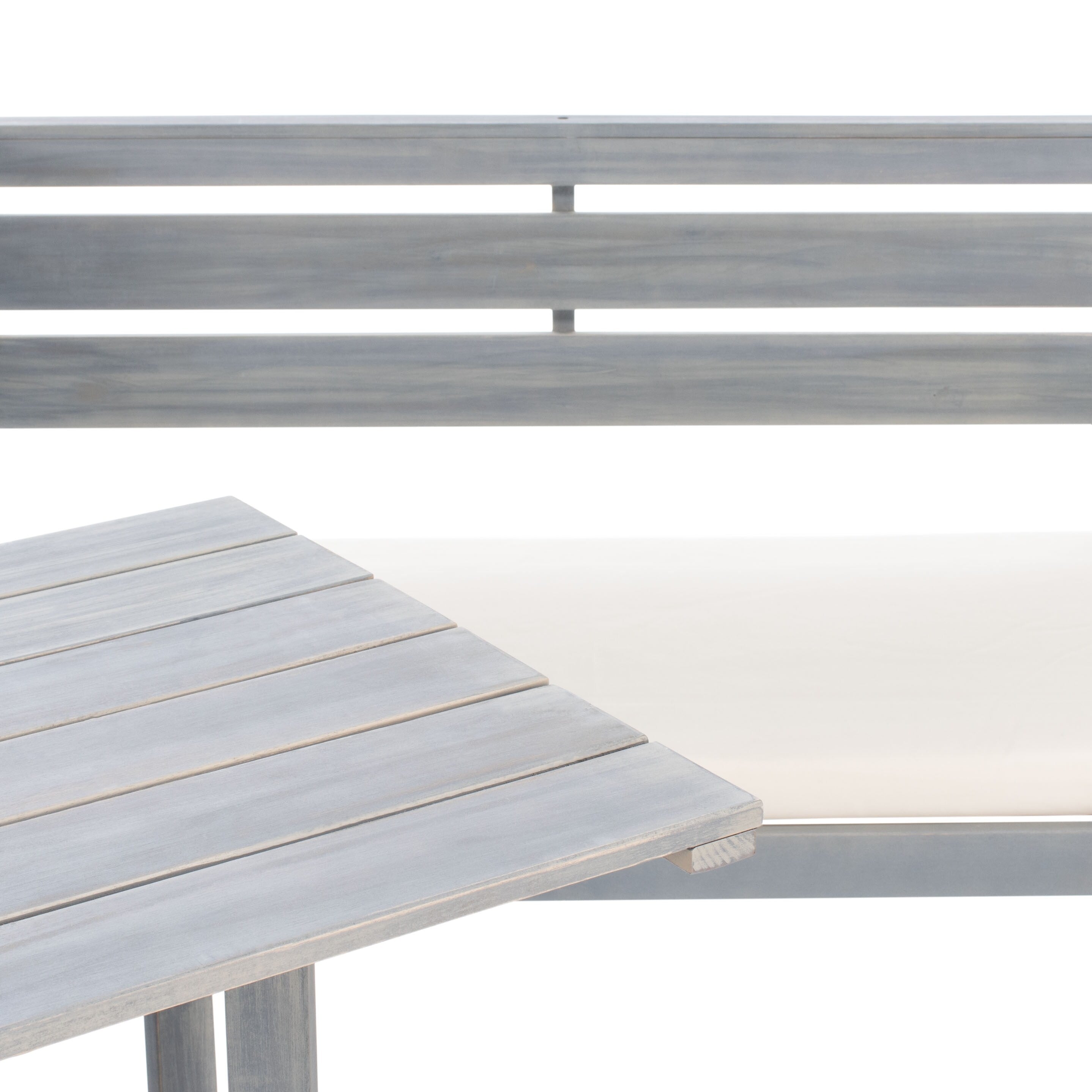 SAFAVIEH Outdoor Kenna 3-Piece Balcony Corner Lounge Set - 39Wx19Dx33H