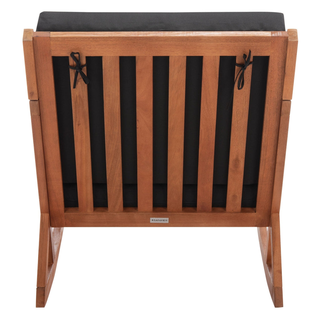 SAFAVIEH Outdoor Makaila Rocking Chair with Cushion - 26W x 31D x 38H