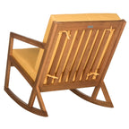 SAFAVIEH Outdoor Makaila Rocking Chair with Cushion - 26W x 31D x 38H