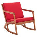 SAFAVIEH Outdoor Makaila Rocking Chair with Cushion - 26W x 31D x 38H