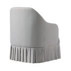 Calliope Skirted Armchair, Blue Striped