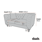 Ashby Chesterfield 2-Seater Sofa, Aegean Blue Velvet