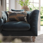 Ashby Chesterfield Armchair, Aegean Blue Velvet