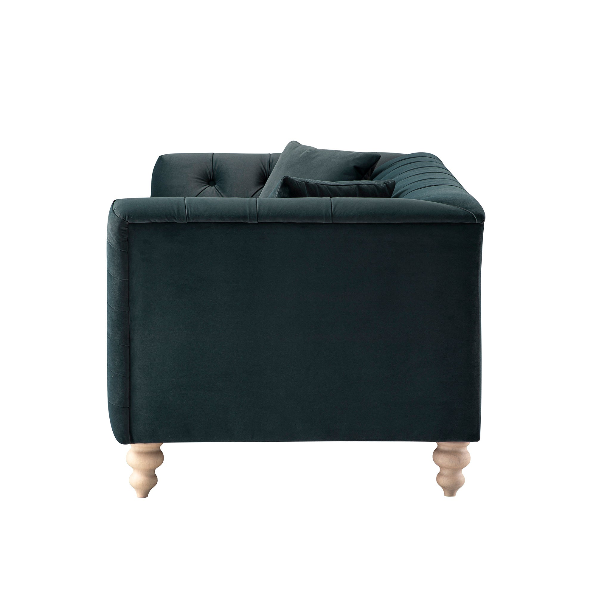 Ashby Chesterfield 2-Seater Sofa, Aegean Blue Velvet