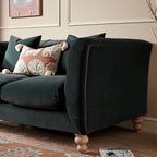 Ashby Chesterfield 2-Seater Sofa, Aegean Blue Velvet