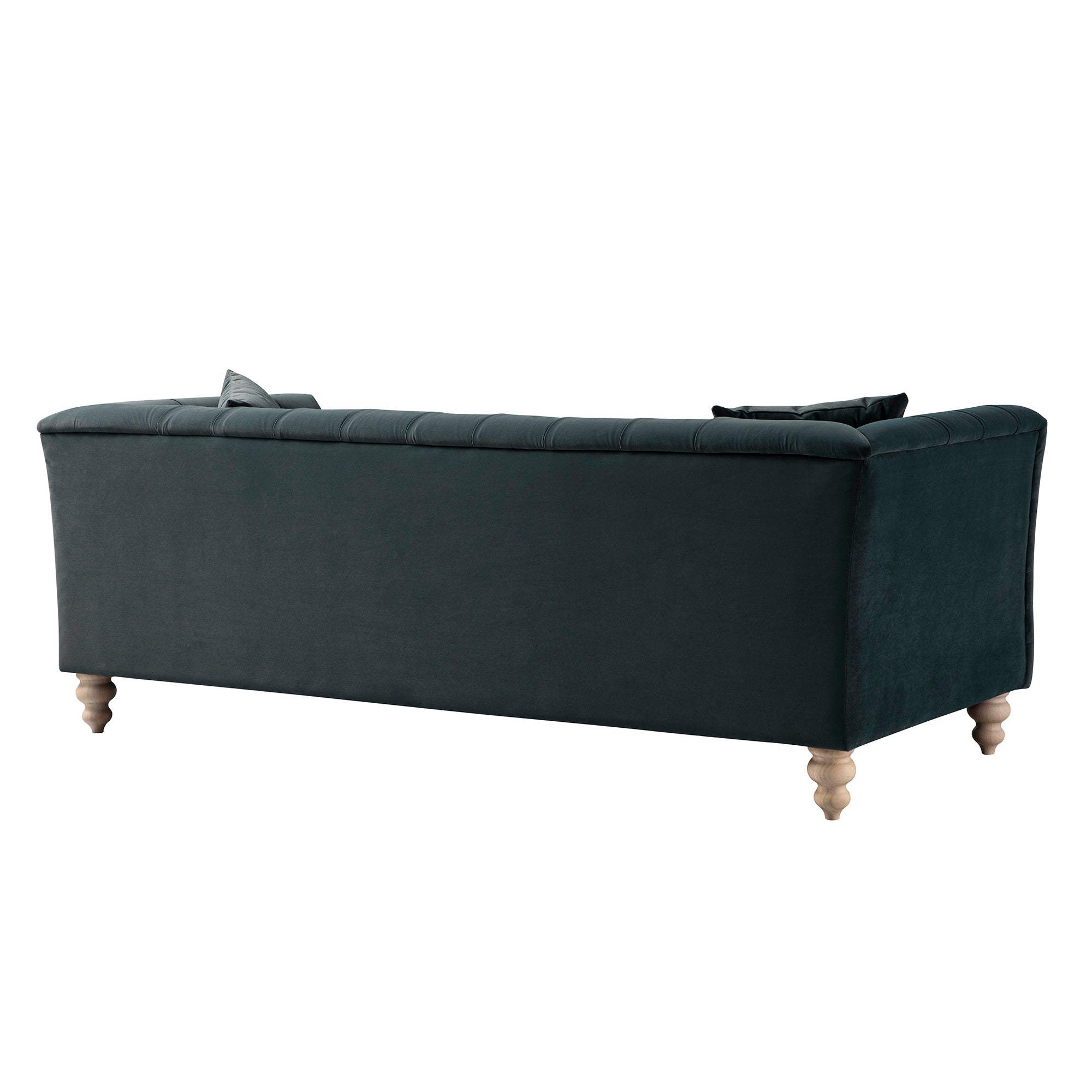 Ashby Chesterfield Large 3-Seater Sofa, Aegean Blue Velvet
