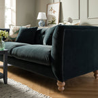 Ashby Chesterfield Large 3-Seater Sofa, Aegean Blue Velvet