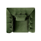 Ashby Chesterfield Armchair, Fern Green Velvet