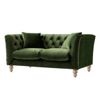 Ashby Chesterfield 2-Seater Sofa, Fern Green Velvet