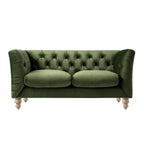 Ashby Chesterfield 2-Seater Sofa, Fern Green Velvet