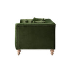 Ashby Chesterfield 2-Seater Sofa, Fern Green Velvet