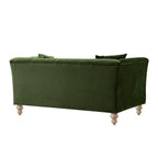 Ashby Chesterfield 2-Seater Sofa, Fern Green Velvet