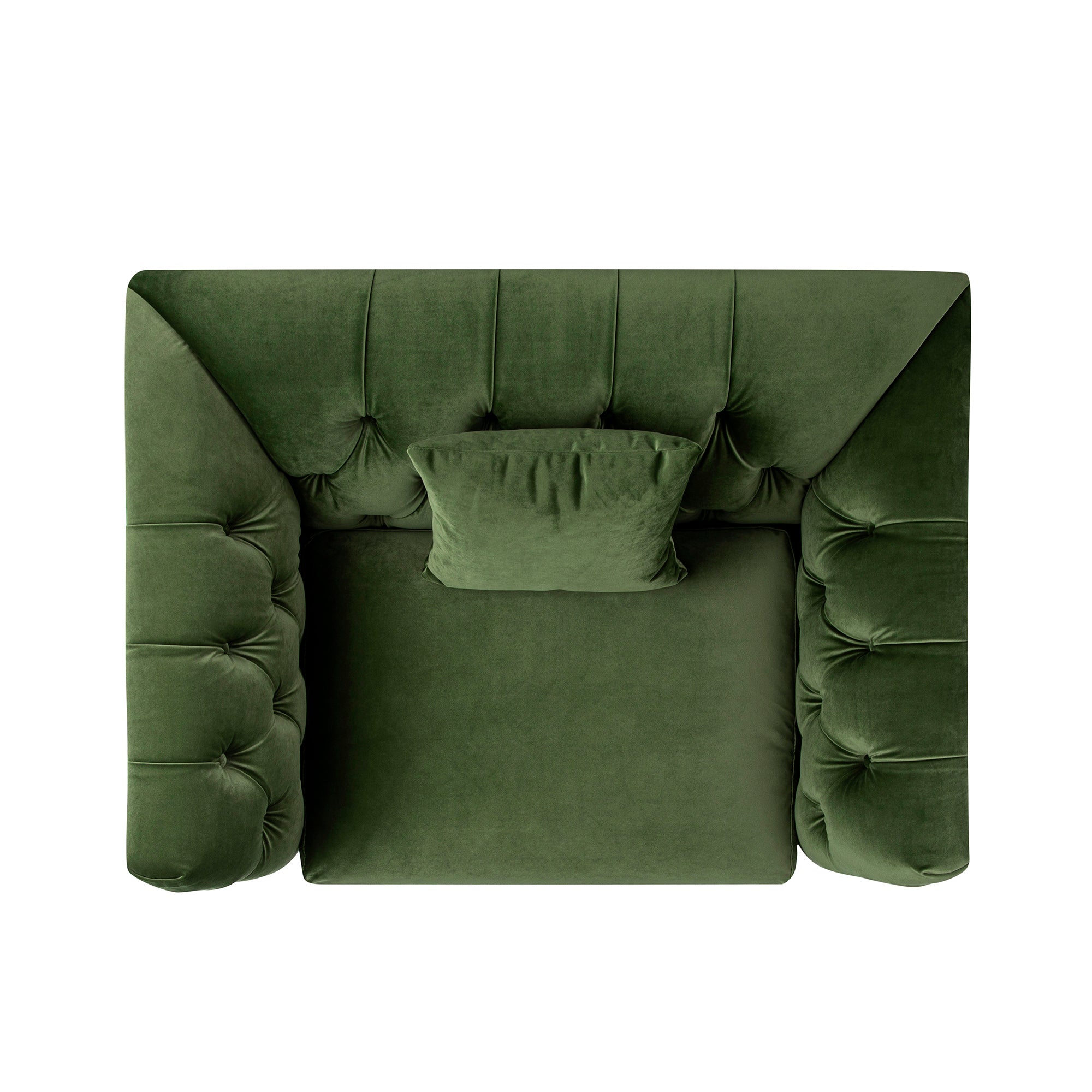 Ashby Chesterfield Loveseat, Fern Green Velvet