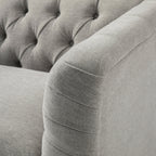 Ashby Chesterfield Armchair, Mist Grey Chenille