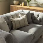 Ashby Chesterfield 2-Seater Sofa, Mist Grey Chenille