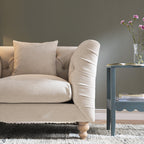 Ashby Chesterfield Armchair, Oatmeal Chenille