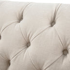 Ashby Chesterfield Large 3-Seater Sofa, Oatmeal Chenille