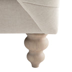 Ashby Chesterfield Large 3-Seater Sofa, Oatmeal Chenille