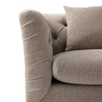Ashby Chesterfield Armchair, Taupe Chenille