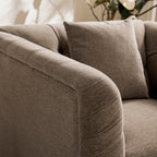 Ashby Chesterfield Armchair, Taupe Chenille
