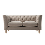 Ashby Chesterfield 2-Seater Sofa, Taupe Chenille